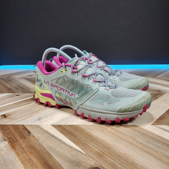 La Sportiva Shoes - La Sportiva Bushido III Shoes Womens Size 10.5 Multicolor Trail Running Grip